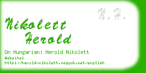 nikolett herold business card